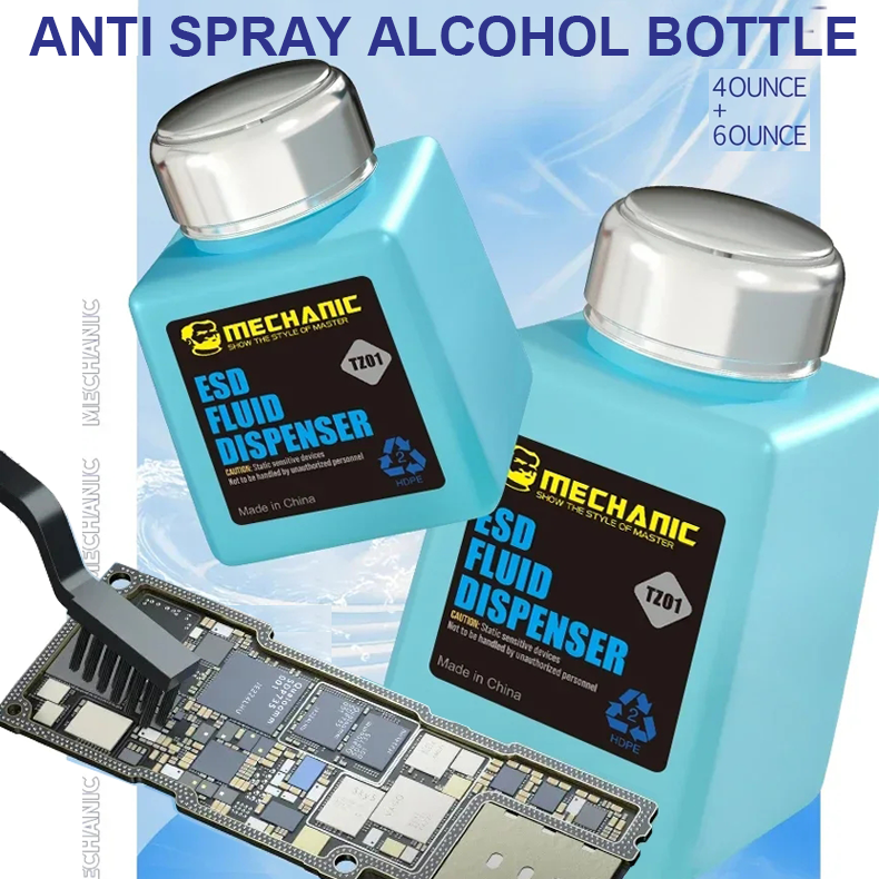 Mechanic Sprayproof Alcohol Bottle TP01 TZ01 Corrosion Protection for Repair and Cleaning of Precision Electronic Equipment