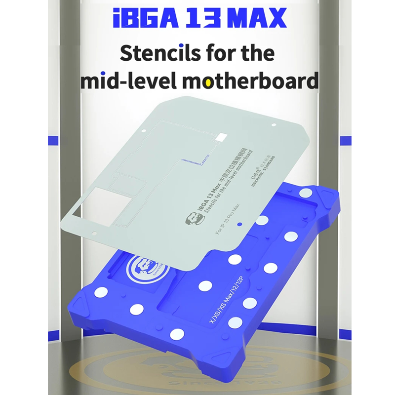 Mechanic iBGA 13 14 15 Middle Frame BGA Reballing Platform For iPhone X-15 Pro Max Motherboard Rework Tin Mesh Template Fixture