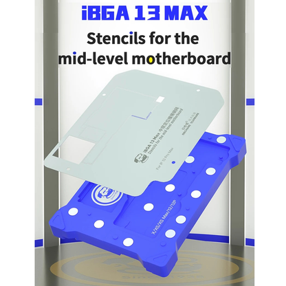 Mechanic iBGA 13 14 15 Middle Frame BGA Reballing Platform For iPhone X-15 Pro Max Motherboard Rework Tin Mesh Template Fixture
