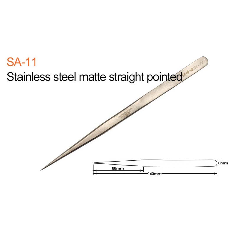 Mechanic precision SMD tweezer (ST-11/13/15/SA-11/SA-13/SA-15-SAS-11/AA-11/AA-15) For Electronic DIY Precision Anti-static Black Clip Tools