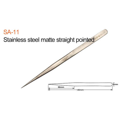 Mechanic precision SMD tweezer (ST-11/13/15/SA-11/SA-13/SA-15-SAS-11/AA-11/AA-15) For Electronic DIY Precision Anti-static Black Clip Tools