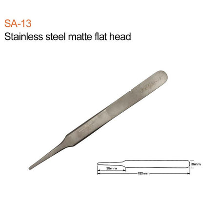 Mechanic precision SMD tweezer (ST-11/13/15/SA-11/SA-13/SA-15-SAS-11/AA-11/AA-15) For Electronic DIY Precision Anti-static Black Clip Tools