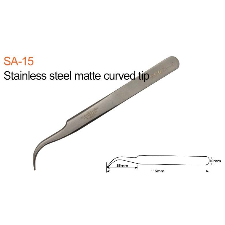 Mechanic precision SMD tweezer (ST-11/13/15/SA-11/SA-13/SA-15-SAS-11/AA-11/AA-15) For Electronic DIY Precision Anti-static Black Clip Tools