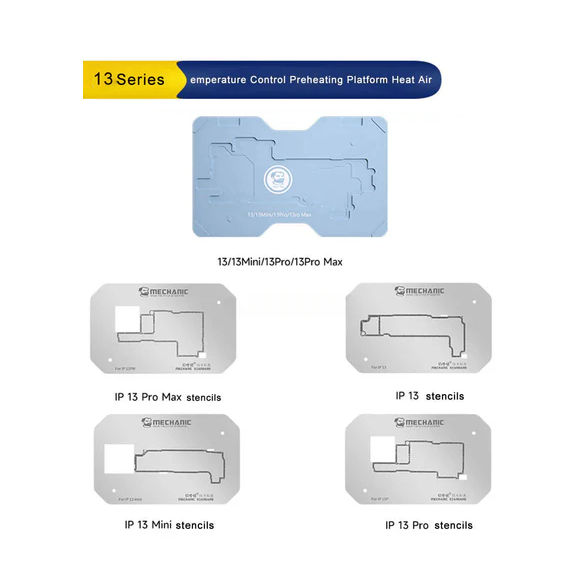 MECHANIC HEAT AIR Intelligent Preheating Platform For iPhone X-16 PRO MAX Motherboard Layered Chip BGA Stencil/Dot Matrix Repair