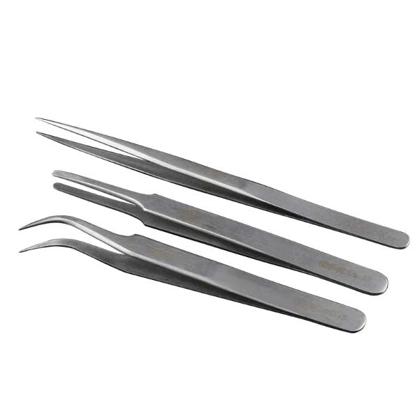 Mechanic precision SMD tweezer (ST-11/13/15/SA-11/SA-13/SA-15-SAS-11/AA-11/AA-15) For Electronic DIY Precision Anti-static Black Clip Tools