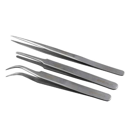 Mechanic precision SMD tweezer (ST-11/13/15/SA-11/SA-13/SA-15-SAS-11/AA-11/AA-15) For Electronic DIY Precision Anti-static Black Clip Tools