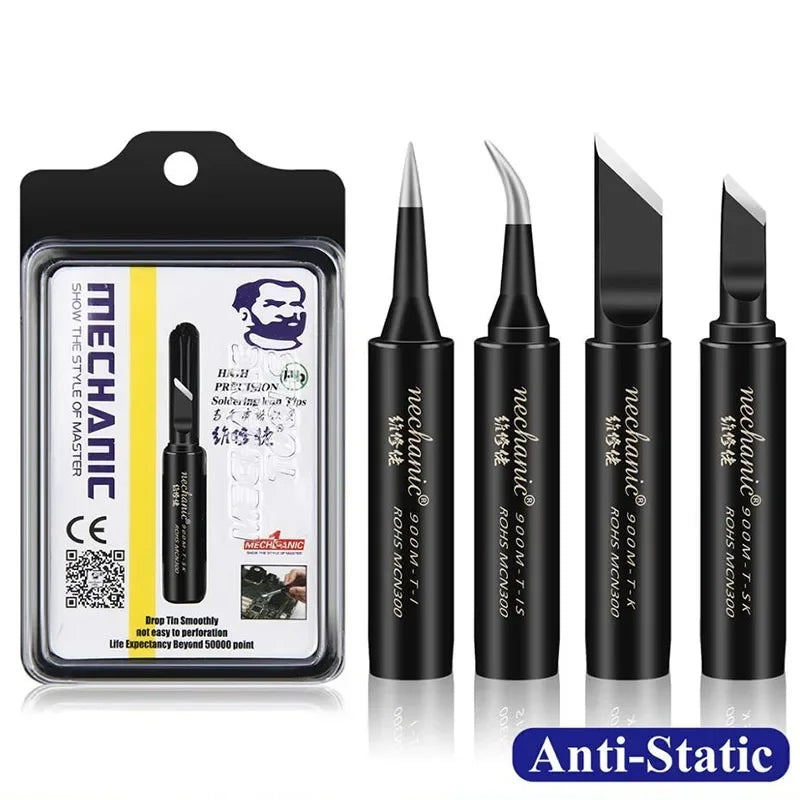 MECHANIC 900M-T Series T-I/IS/SK/K Anti-Static/Lead-Free Electric Soldering Iron Tip soldering BGA Solder Repair Station Tool