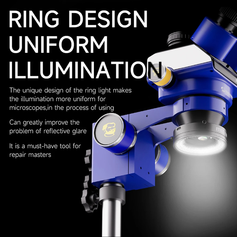 MECHANIC LS720+SE LS360 Microscope Ring Light Polarized Ring Lamp Eliminates Reflection for Soldering Repair Stereo Microscopes