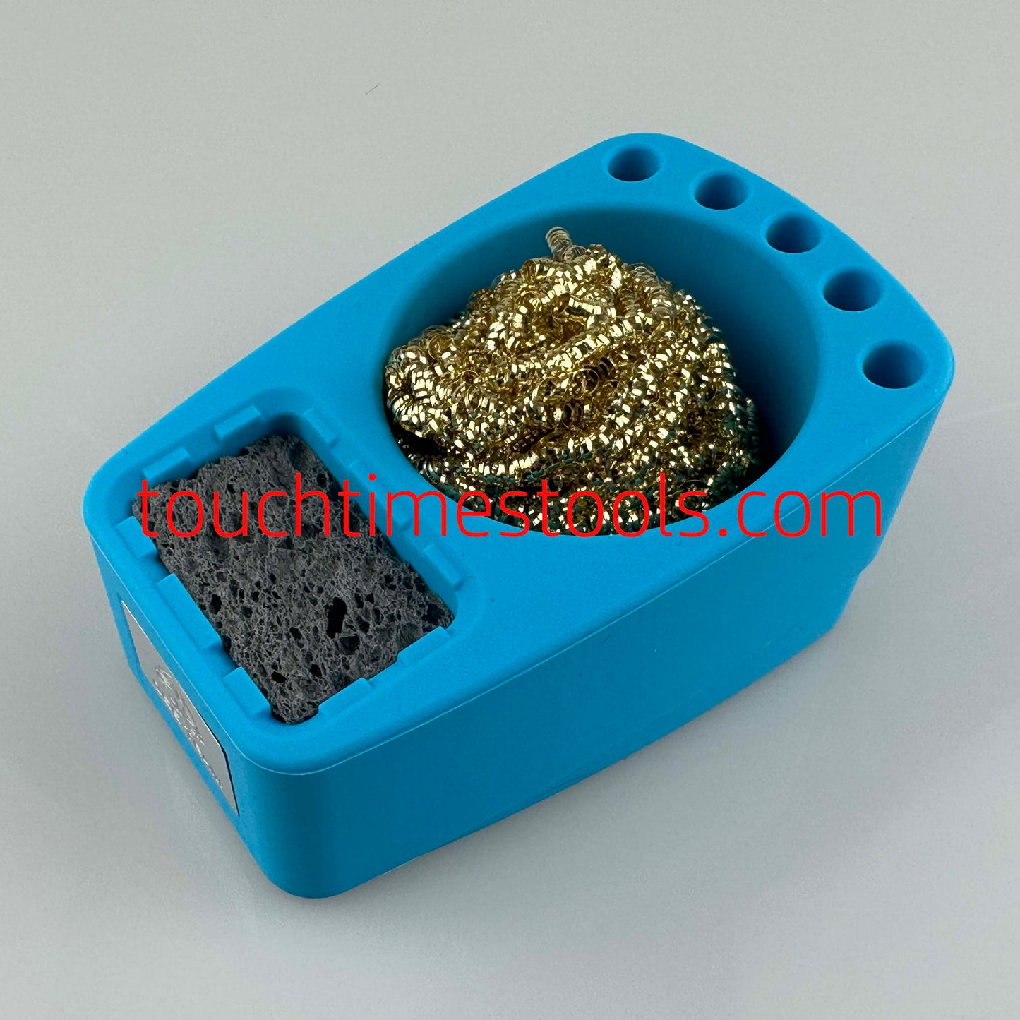 High Temperature Resistant Silicone Soldering Iron Tip Cleaner Copper Wire Cleaner  with Sponge and Holder