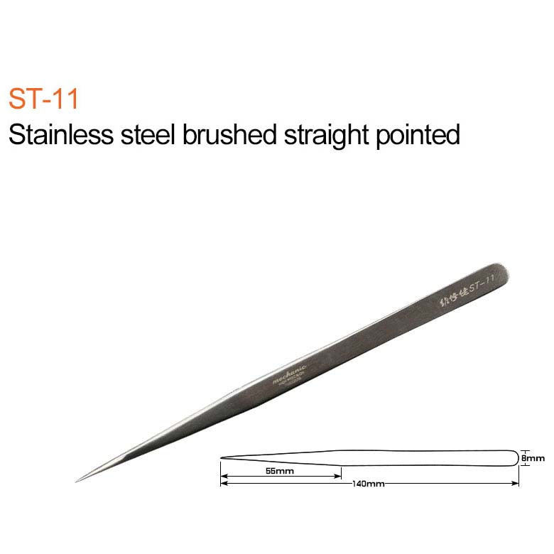Mechanic precision SMD tweezer (ST-11/13/15/SA-11/SA-13/SA-15-SAS-11/AA-11/AA-15) For Electronic DIY Precision Anti-static Black Clip Tools