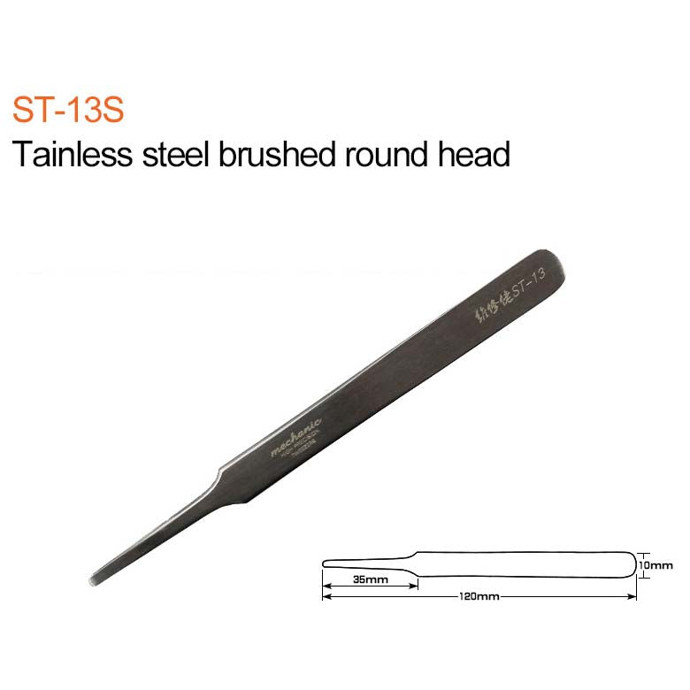 Mechanic precision SMD tweezer (ST-11/13/15/SA-11/SA-13/SA-15-SAS-11/AA-11/AA-15) For Electronic DIY Precision Anti-static Black Clip Tools