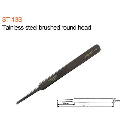 Mechanic precision SMD tweezer (ST-11/13/15/SA-11/SA-13/SA-15-SAS-11/AA-11/AA-15) For Electronic DIY Precision Anti-static Black Clip Tools