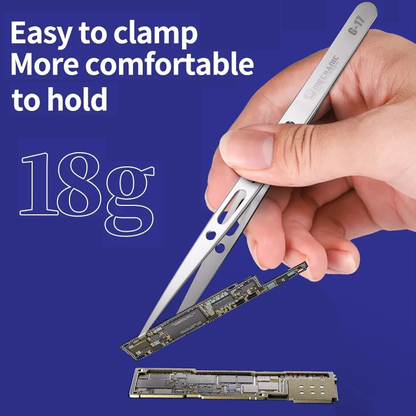 MECHANIC Repair Tools G-17 Motherboard Layered Stainless Steel Tweezers For Mobile Phone Chip Tinning Motherboard BGA Layering