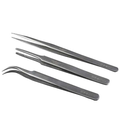 Mechanic precision SMD tweezer (ST-11/13/15/SA-11/SA-13/SA-15-SAS-11/AA-11/AA-15) For Electronic DIY Precision Anti-static Black Clip Tools