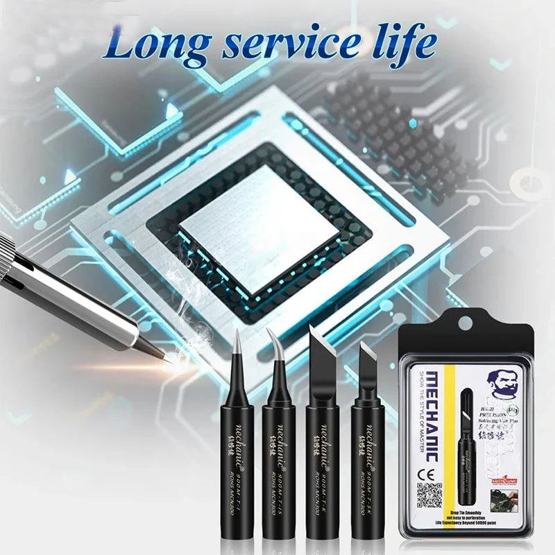 MECHANIC 900M-T Series T-I/IS/SK/K Anti-Static/Lead-Free Electric Soldering Iron Tip soldering BGA Solder Repair Station Tool