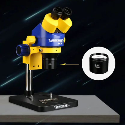 Mechanic Microscope Auxiliary Objective Lens 0.3X/0.5X/0.7X/2X MCN Eyepiece for Increase Working Distance of Stereo Microscopes