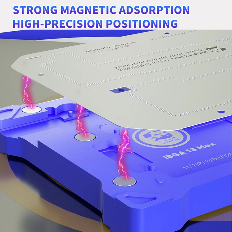 Mechanic iBGA 13 14 15 Middle Frame BGA Reballing Platform For iPhone X-15 Pro Max Motherboard Rework Tin Mesh Template Fixture