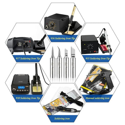 MECHANIC 900M-T Series T-I/IS/SK/K Anti-Static/Lead-Free Electric Soldering Iron Tip soldering BGA Solder Repair Station Tool
