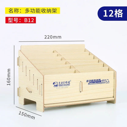 MECHANIC B12 B24 B48 Multifunctional Storage Box Mobile Phone Repair Desktop Storage Rack Screwdriver Insert Box Tool Parts Box