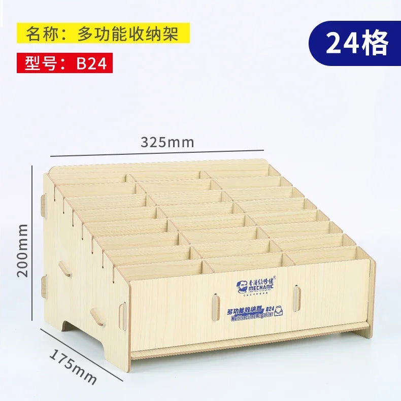 MECHANIC B12 B24 B48 Multifunctional Storage Box Mobile Phone Repair Desktop Storage Rack Screwdriver Insert Box Tool Parts Box