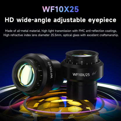 Mechanic 6560T-B11 6.5-60X Magnification Stereo Trinocular Microscope with Adjustable Eyepiece for Motherboard Soldering Repair