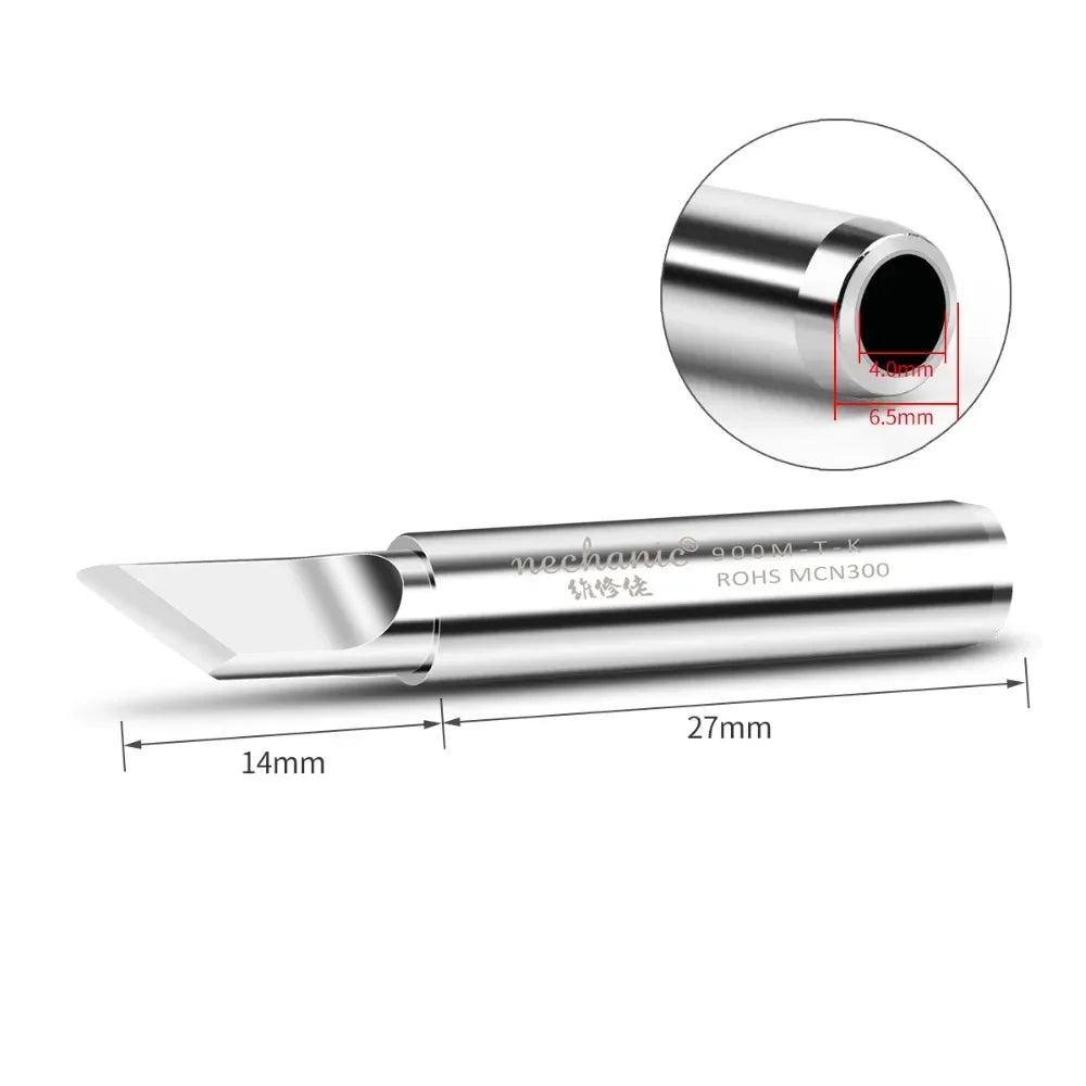 MECHANIC 900M-T Series T-I/IS/SK/K Anti-Static/Lead-Free Electric Soldering Iron Tip soldering BGA Solder Repair Station Tool