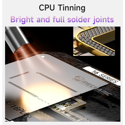 MECHANIC Mid-Layer Planting Tin Template For iPhone X XS 11 12 13 14 15 16 Pro Max Motherboard BGA Reballing Stencil Platform