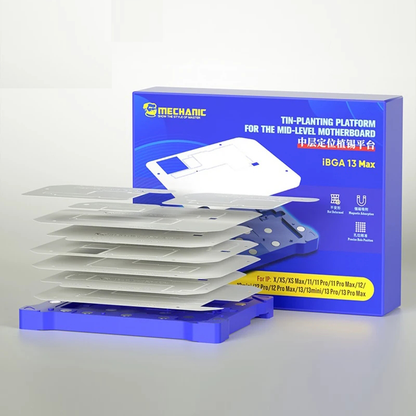 Mechanic iBGA 13 14 15 Middle Frame BGA Reballing Platform For iPhone X-15 Pro Max Motherboard Rework Tin Mesh Template Fixture