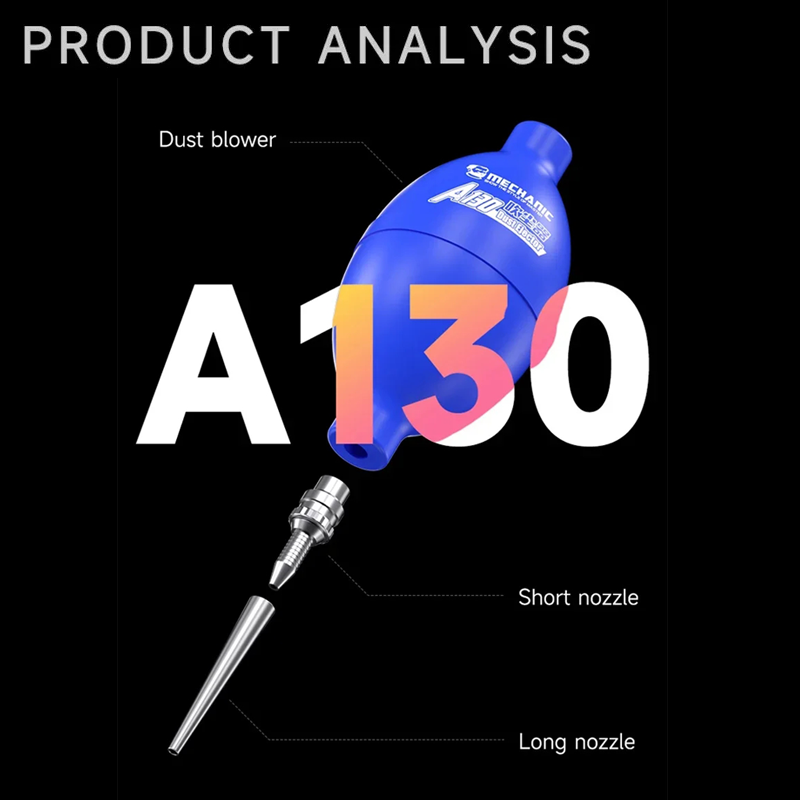 Mechanic B110 A120 A130 Silicone Duster Blower Dust Ejector Silicone Air Blow Ball Dust Blower Phone PCB PC Keyboard Clean