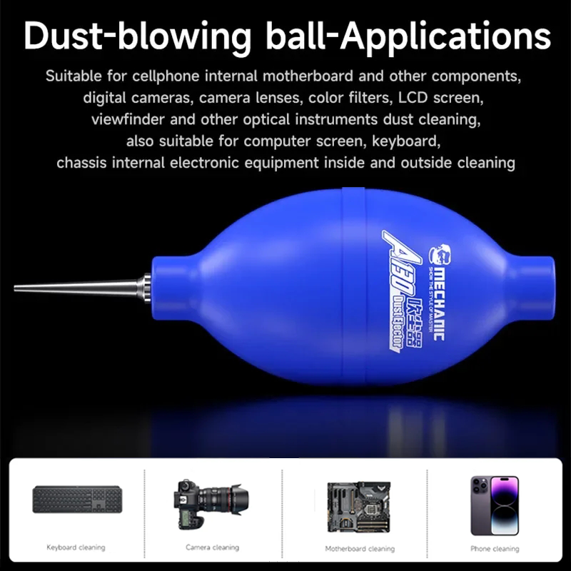 Mechanic B110 A120 A130 Silicone Duster Blower Dust Ejector Silicone Air Blow Ball Dust Blower Phone PCB PC Keyboard Clean