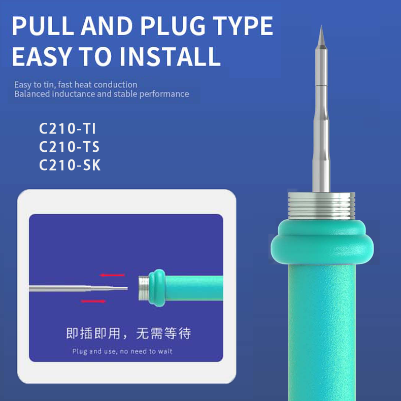 Mechanic C210/C245/C115 Nano Soldering lron Tips Compatible ForJBC/Xsoldering/Sugon T26 Soldering Station Handle