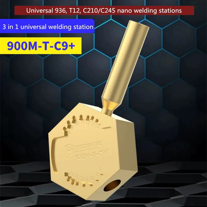 MECHANIC 900M-T-C9+ Mini Heating Soldering Station for Mobile Phone Repair Support 936/T12/210/245 Small Ironing Table