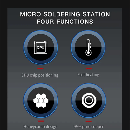 MECHANIC 900M-T-C9+ Mini Heating Soldering Station for Mobile Phone Repair Support 936/T12/210/245 Small Ironing Table