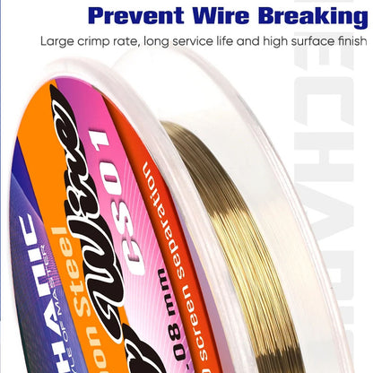MECHANIC CS01 High Hardness Special Steel Cutting Wire for Mobile Phone LCD Screen Separation Repair Tools 0.025mm--0.08mm