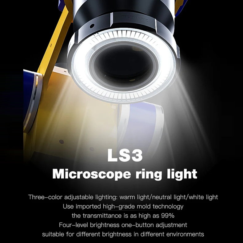 MECHANIC D65T Trinocular Stereo Microscope D65S Industrial Binocular Stereo Microscope 6.5X-65X Electronica Soldering Detection