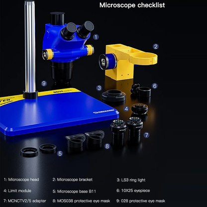 MECHANIC D65T Trinocular Stereo Microscope D65S Industrial Binocular Stereo Microscope 6.5X-65X Electronica Soldering Detection