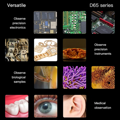 MECHANIC D65T Trinocular Stereo Microscope D65S Industrial Binocular Stereo Microscope 6.5X-65X Electronica Soldering Detection