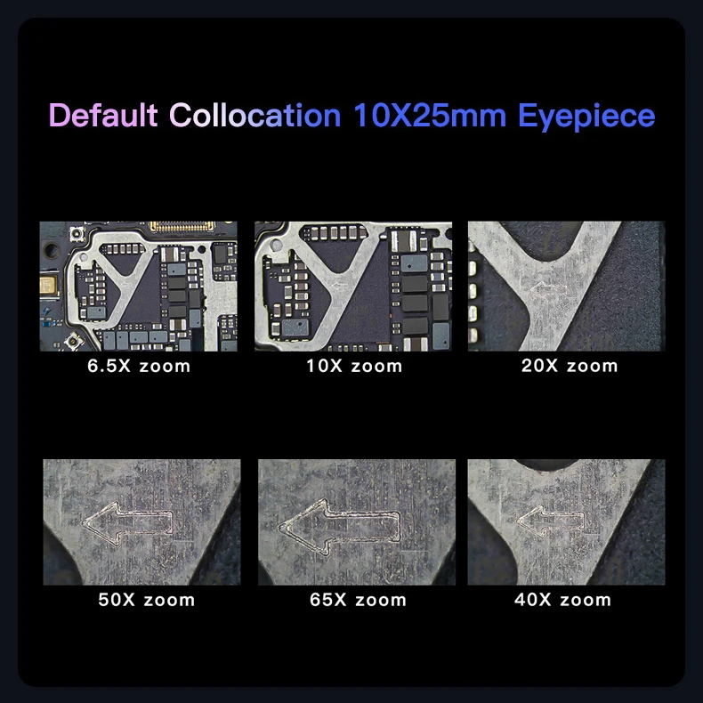 MECHANIC D65T Trinocular Stereo Microscope D65S Industrial Binocular Stereo Microscope 6.5X-65X Electronica Soldering Detection