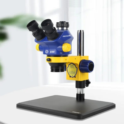 MECHANIC D75T-B11 Lab Trinocular Stereo Microscope HD Electronic Component Magnified 0.7-5.0X Continuous Zoom Observation Scope