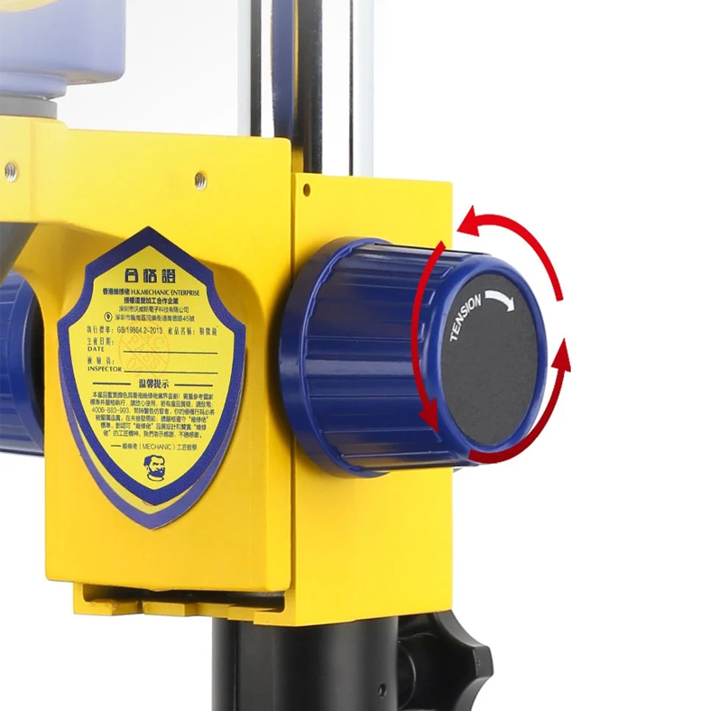 MECHANIC D75T-B11 Lab Trinocular Stereo Microscope HD Electronic Component Magnified 0.7-5.0X Continuous Zoom Observation Scope