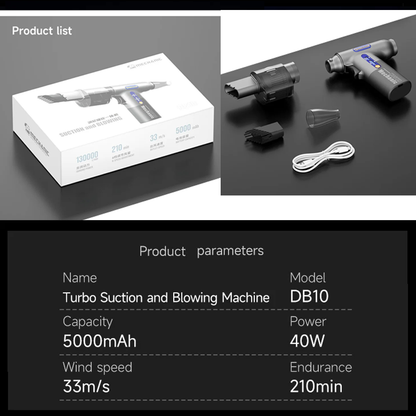 MECHANIC DB10 blowing and suction integrated turbine dust removal fan graphics card keyboard mobile phone computer cleaning tool