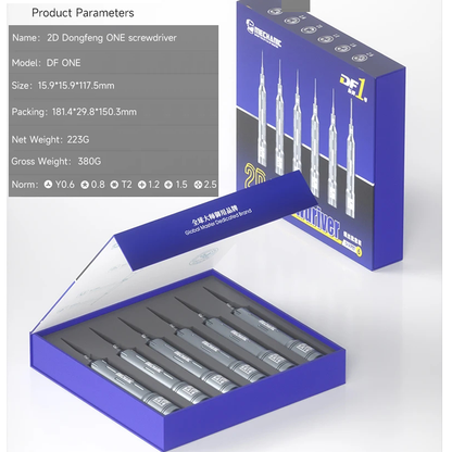 MECHANIC DF ONE 2D Precision Screwdriver Hardness Steel Disassembly Tools Kit For Mobile Phone computer Repair