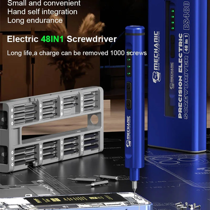 MECHANIC ES480 48in1 Multifunctional Electric Screwdriver Set for Mobile Phone Repair High Hardness Disassembly Screwdriver Tool
