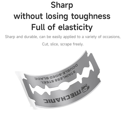 Mechanic FR2 Razor Blade Stainless Steel Double-sided Blade German Blade Scraper Shaving Eyebrows Old-fashioned Razor Manual