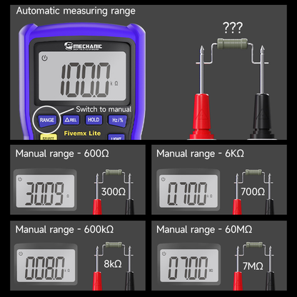 Mechanic Mini TD Five MX Digital Multimeter NCV Temp Measurement for Mobile Phone Repair High Precision Temperature Detection Multimeter