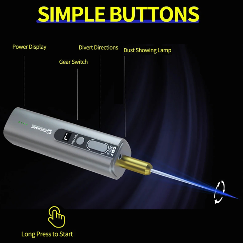 MECHANIC GR7 Pro Adhesive Tape Applicator 7 Speed Electric Detacher with 2000mAh Battery Built-in LED Light Split Design