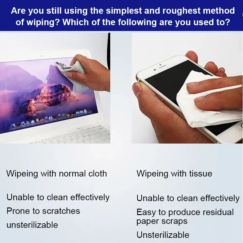 MECHANIC HK4090 Polyester Fibre Soft Anti-static Cleanroom Cloth for TV Phone PC LED Screen Camera Lens Dust Dirt Removal Cleaner Cloth