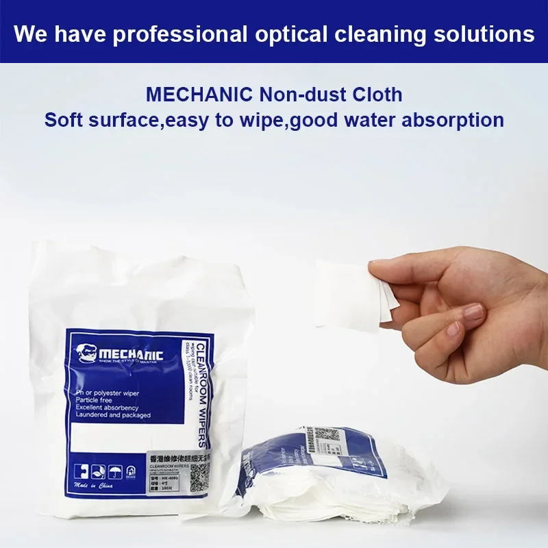 MECHANIC HK4090 Polyester Fibre Soft Anti-static Cleanroom Cloth for TV Phone PC LED Screen Camera Lens Dust Dirt Removal Cleaner Cloth