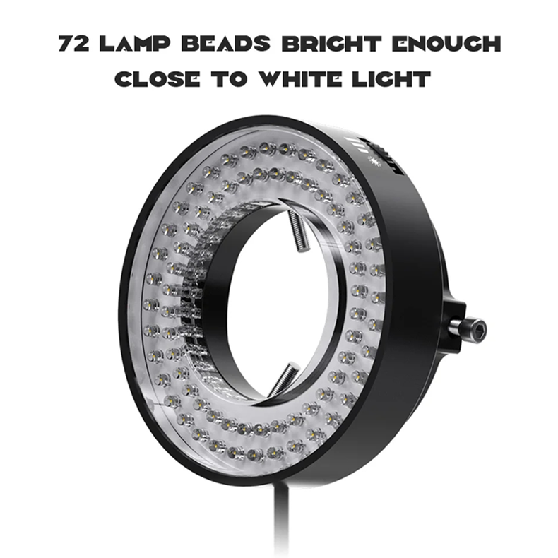 Mechanic LED L64 L72 L144 High Definition Industrial Microscope Ring Lamp Adjustable Ring-shaped Light Source USB Interface