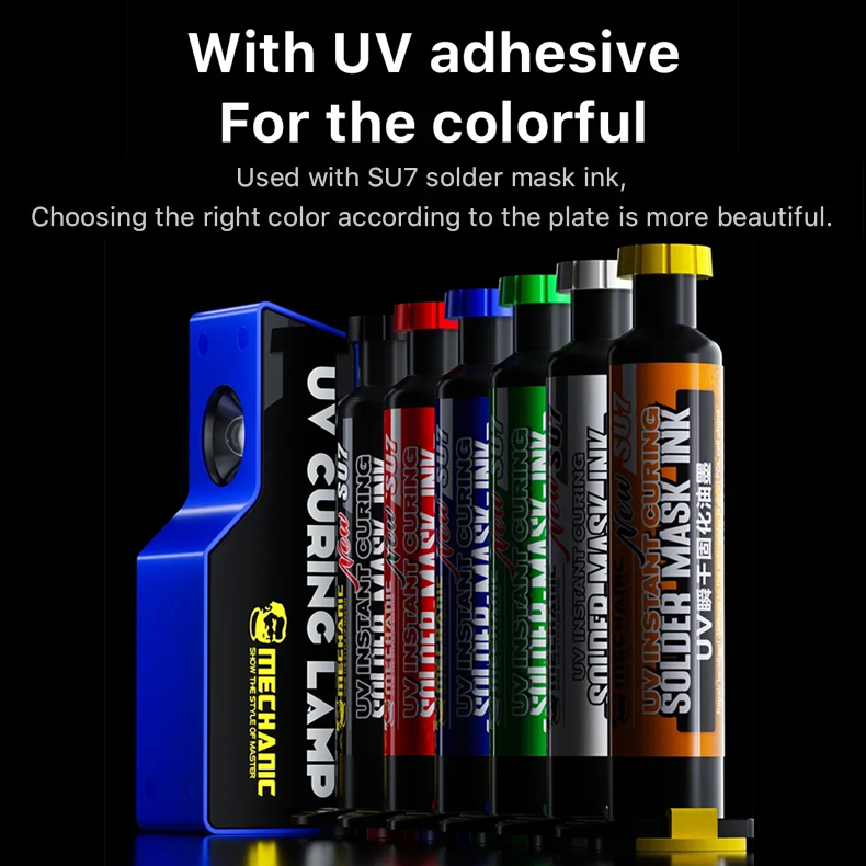 Mechanic NEW L2 UV Curing Lamp 800mAh Large Capacity for Phone PC Motherboard UV Glue Green Black Oil Fast Curing Repair Light